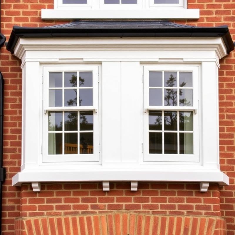 Finished uPVC roofline installation showing fresh fascias and gutters on a local home